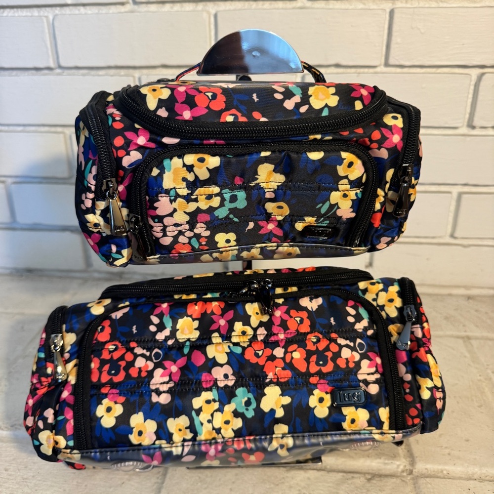 Lug Trolley + Mini Trolly Cosmetic Case Makeup Bags BUNDLE of 2 Travel Packable